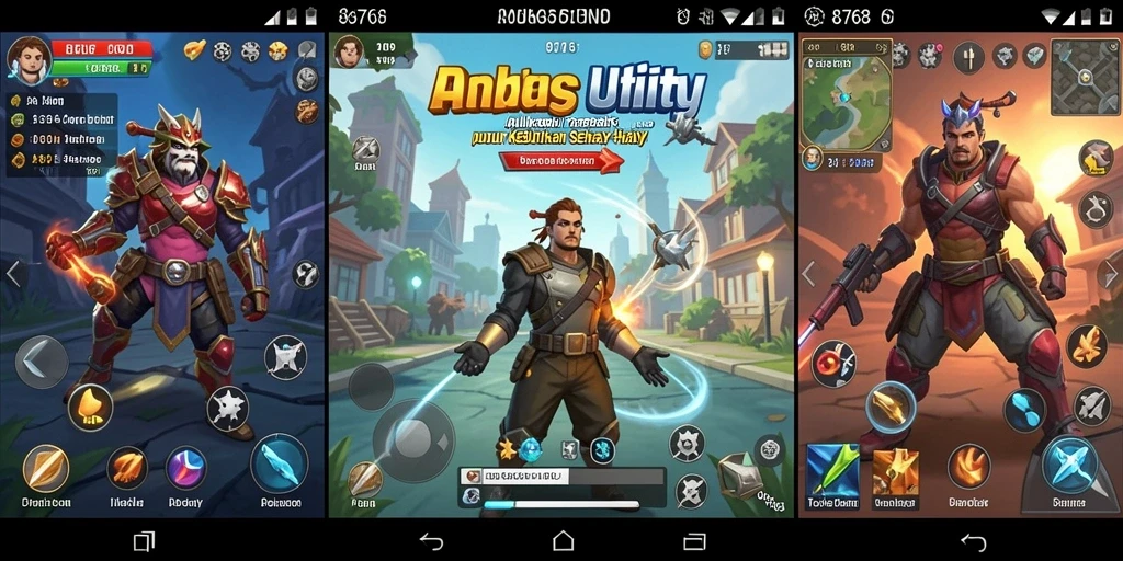 Tampilan antarmuka aplikasi Utility 8768 yang intuitif.