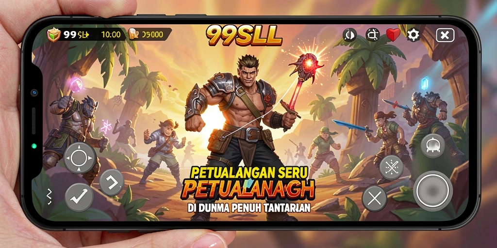 Screenshot menunjukkan gameplay seru dalam dunia petualangan 99SLL.