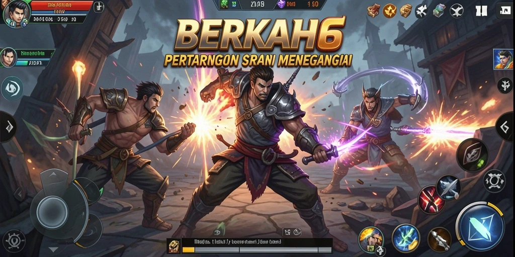 Tangkapan layar permainan <strong>BERKAH6</strong> menampilkan taktik yang mendebarkan dan pertarungan yang intens.