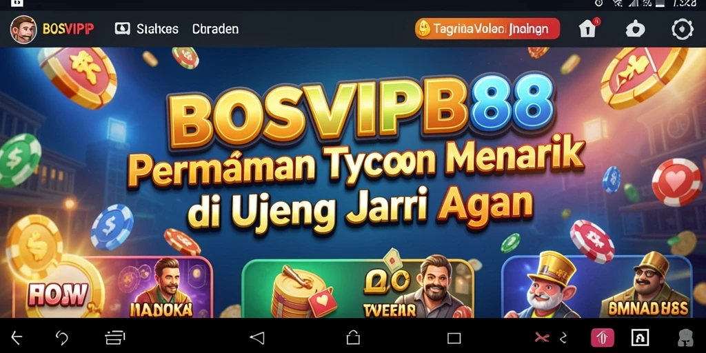 Tampilan gameplay <strong>BOSVIP88</strong> yang penuh warna dan menarik.