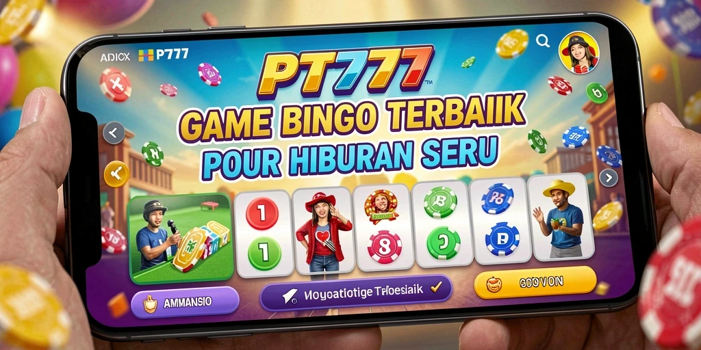 Tampilan gameplay seru di PT777 dengan teman-teman bermain Bingo.