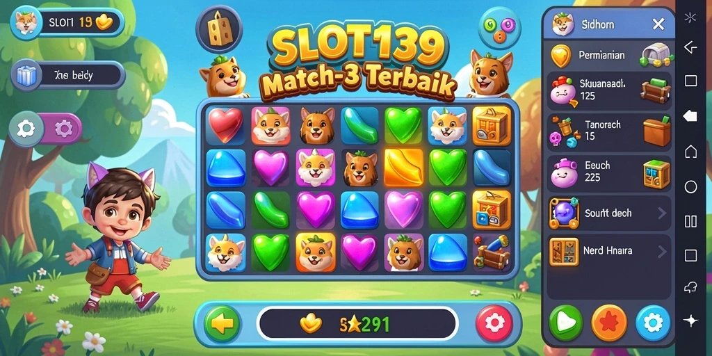 Screenshot SLOT138 menunjukkan gameplay menyenangkan dalam mencocokkan elemen.