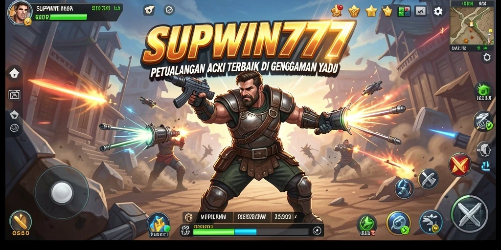 Tangkapan layar utama SUPWIN777 yang menampilkan aksi gameplay yang mendebarkan.